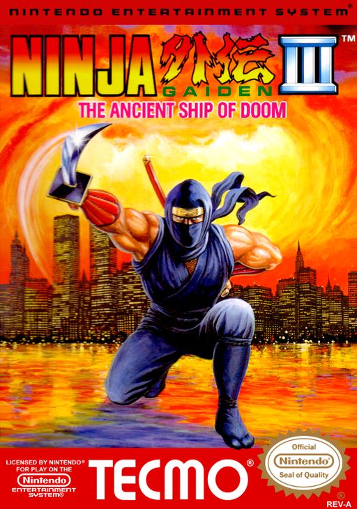 Ninja Gaiden III - The Ancient Ship of Doom (USA) box art